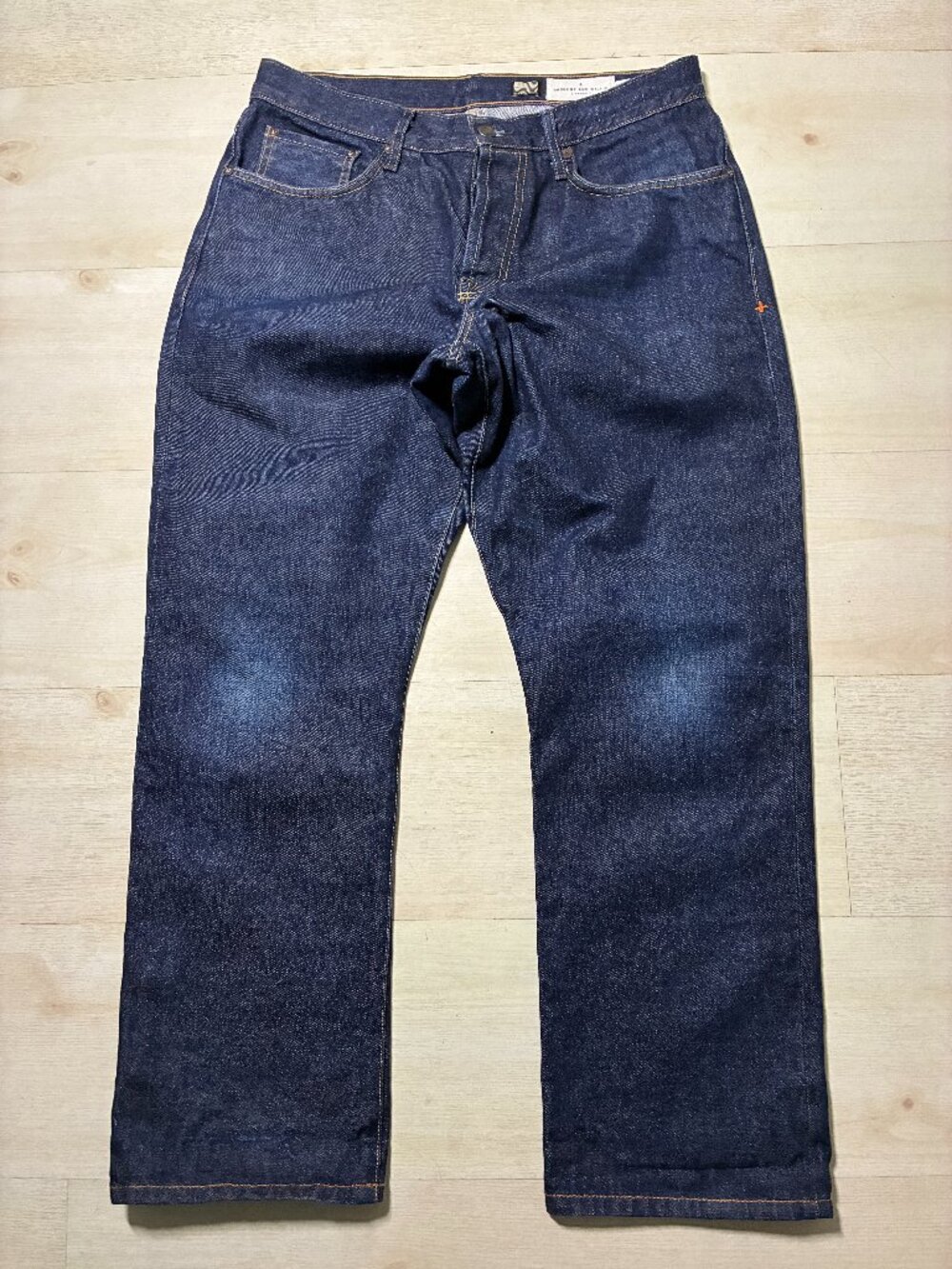 Imogene + Willie Henry Indigo Rigid Vidalia Mills Lot 3 Selvedge Jeans Size 35